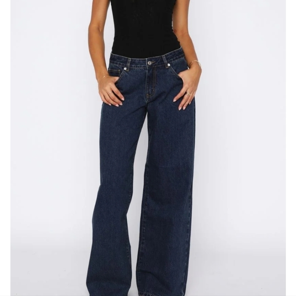 White Fox Boutique Dark Blue Flare Jeans